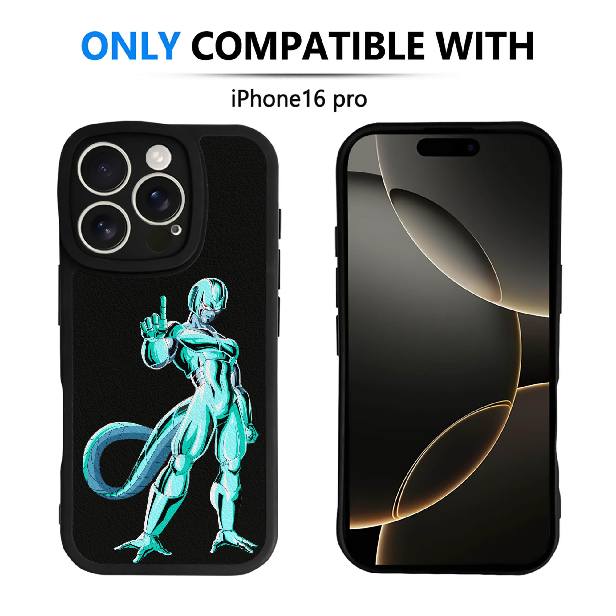 （画像用） ドラゴンボール クウラ DRAGON BALL Cooler Coora 【iPhone 16シリーズ対応】シリコンスマホケース（レザー調） 材質：シリコン